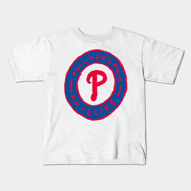 Philadelphia Phillieeees 03 Kids T-Shirt by Very Simple Graph